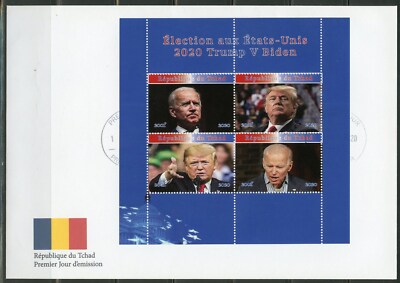 Presidential Election 2020 Trump-Biden Hoja Primer Día Cubierta