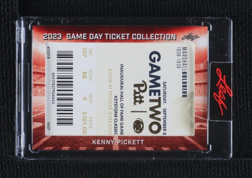 2023 Leaf Game Day Ticket Collection Kenny Pickett #TC-5