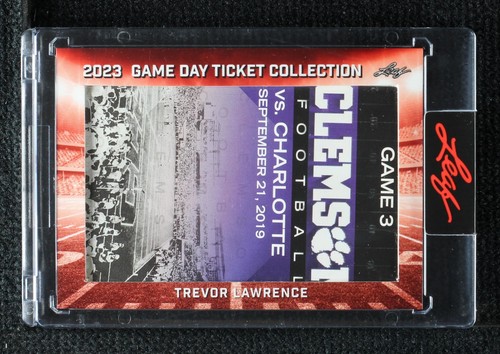 2023 Leaf Game Day Ticket Collection Trevor Lawrence #TC-25