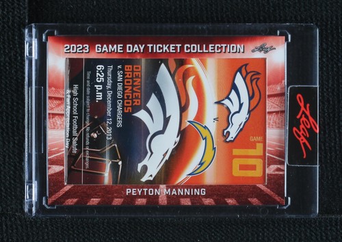 2023 Leaf Game Day Ticket Collection Peyton Manning #TC-20
