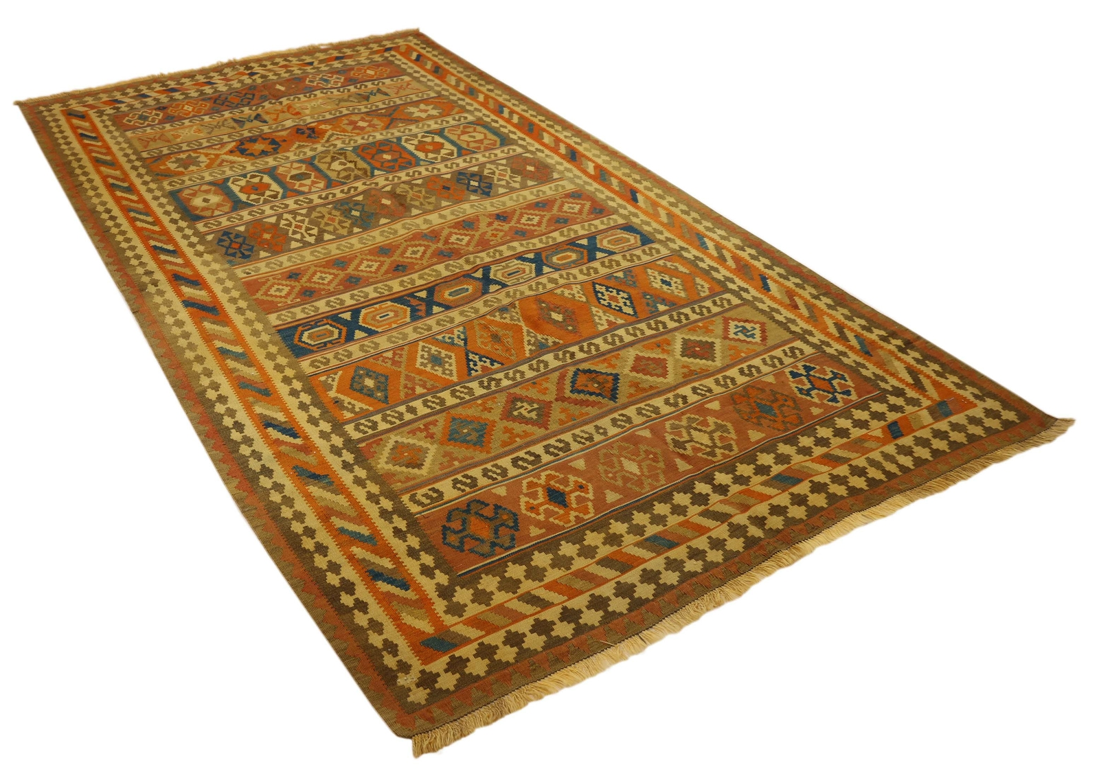 Teppich Kelim Handgewebt Perserteppich Orientteppich Carpet Tappeto 287x164cm