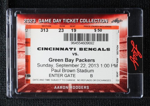 2023 Leaf Game Day Ticket Collection Aaron Rodgers #TC-11