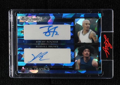 2022-23 Leaf MultiGraphics - Jeremy Sochan/Kendall Brown #DG-8