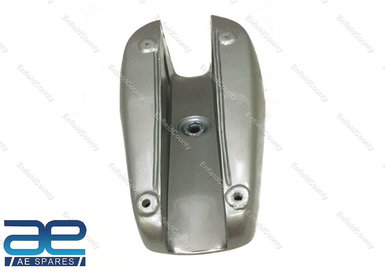For Triumph T140 Silver & Black Painted Oif Steel Petrol Fuel Tank With Cap