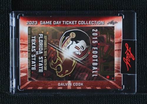 2023 Leaf Game Day Ticket Collection Dalvin Cook #TC-18