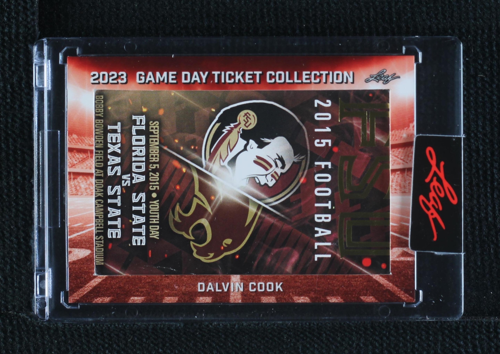 2023 Leaf Game Day Ticket Collection Dalvin Cook #TC-18