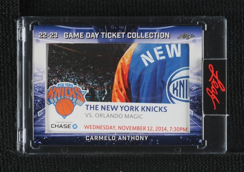 2022-23 Leaf Game Day Ticket Collection - Carmelo Anthony #TC-87