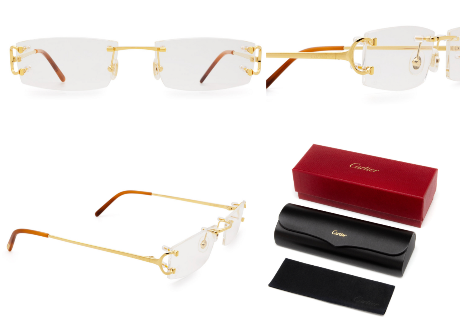CARTIER CT0092O Gold Piccadilly Brillengestell Brille CARTIER CT0092O Gold Piccadilly Brillengestell Brille