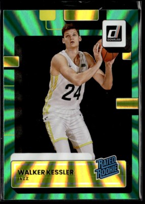 2022-23 Donruss Rated Rookie Green Laser Holo Walker Kessler