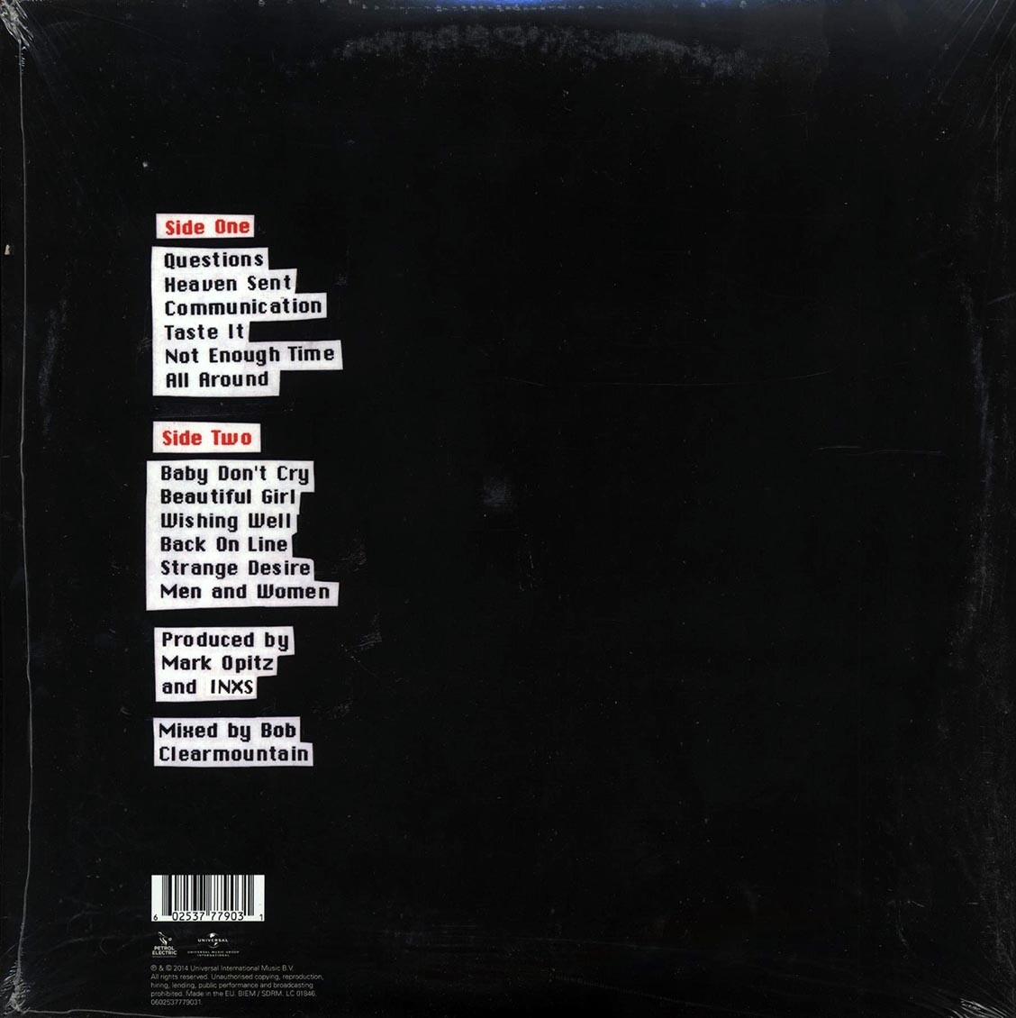 VINYL INXS - Welcome To Wherever You Are