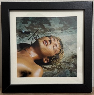 Troye Sivan SIGNED AUTOGRAPH 5X5 Art Card [FRAMED IN 7X7 FRAME]