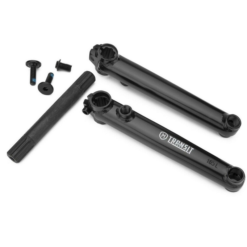 Mission Transit V2 3-Piece BMX crank - 165mm - Black