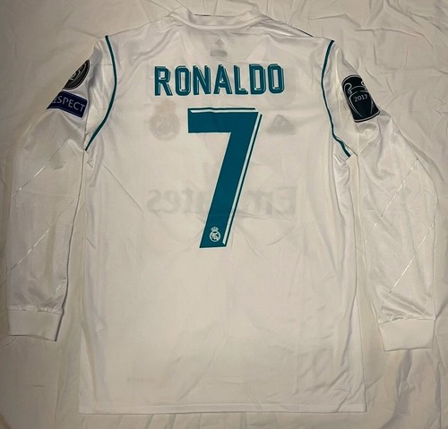 Real Madrid Ronaldo 7 Mサイズ ジャージ Ronaldo #7 Real Madrid Jersey 2017-2018 UEF A Retro Long