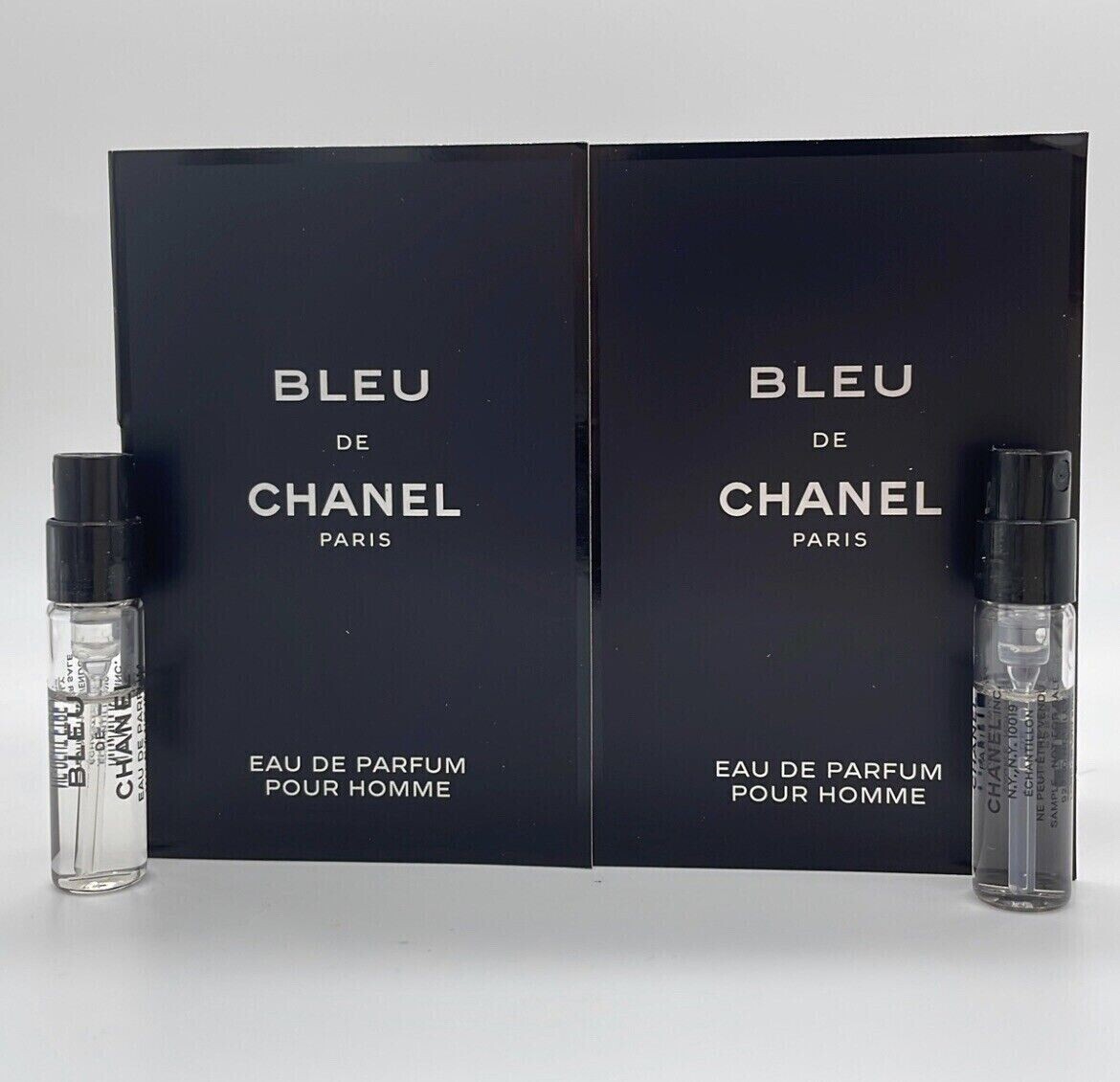 2X Bleu De Chanel Paris Men Eau De Parfum Perfume Sample 1.5