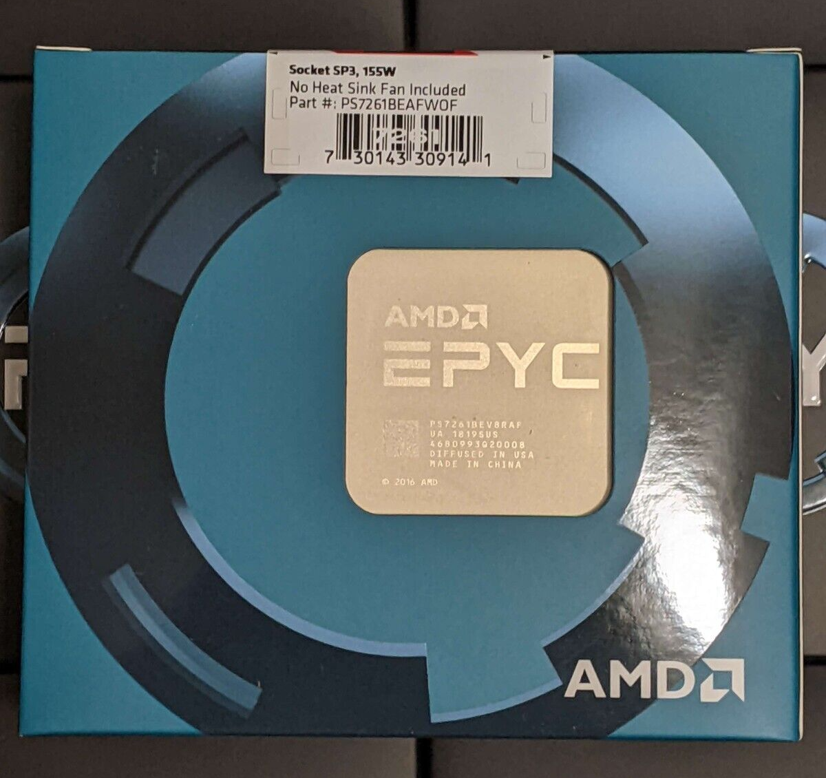 New Sealed Retail AMD EPYC 7261 2.5GHz 8 core SP3 PS7261BEV8RAF NO VENDOR LOCK!