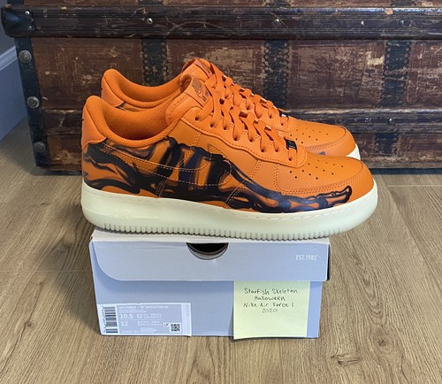 2020 Nike Air Force 1 '07 Skeleton QS Starfish Orange CU8067