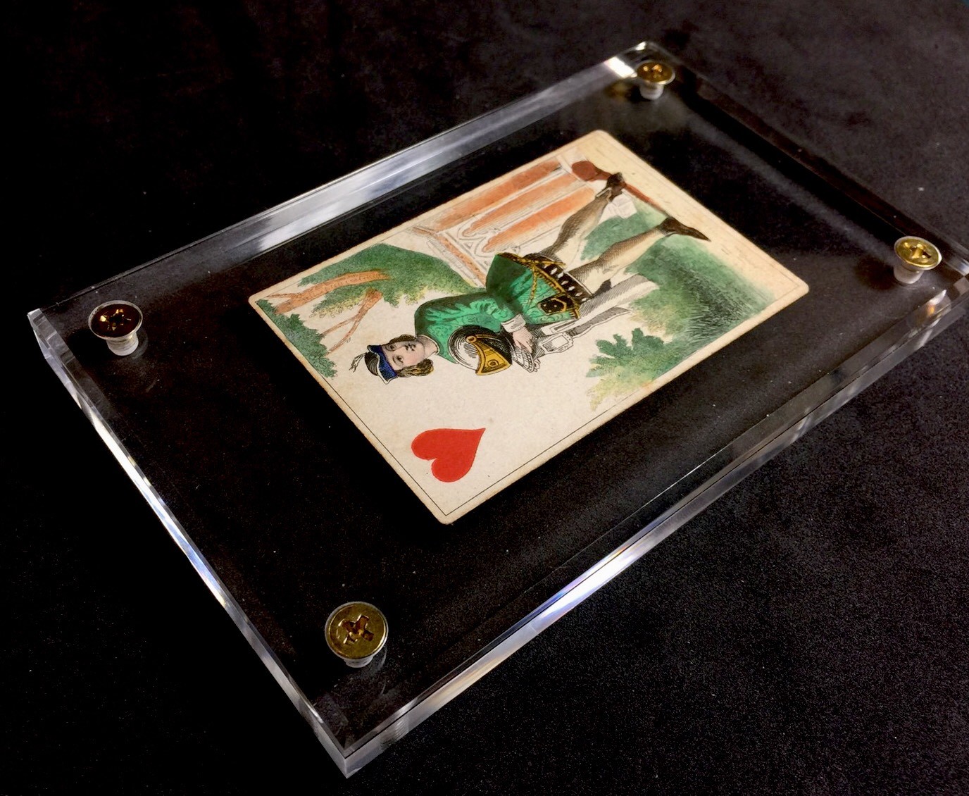 c1840 Rare Antique Playing Cards Historic Parisian Engraved Single By O