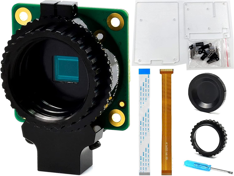 Hq Camera Module With Case For Raspberry Pi 4b/3b+/3b/2b/a+/zero/w/