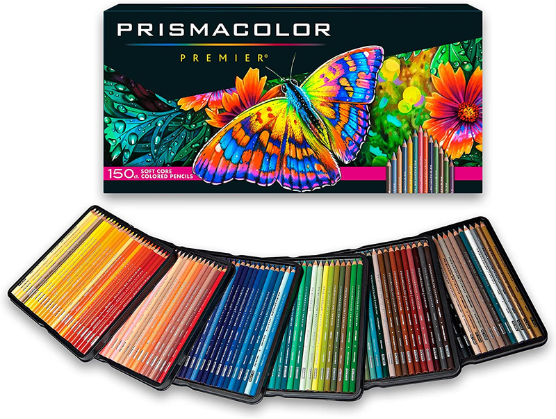 Prismacolor Premier Colored Pencils, Soft Core, 150 Count
