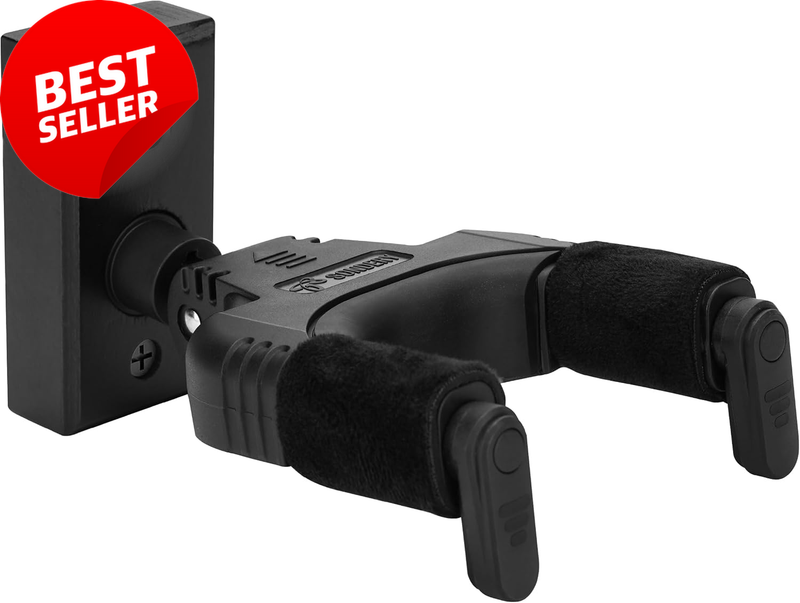 Guitar Wall Mount Hanger Auto Lock Adjustable Hook for Acoustic & Electric