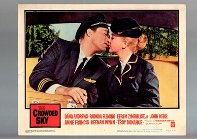 Lobby Card: THE CROWDED SKY-1960-LOBBY CARD-FN/VFDRAMA-ADVENTURE-DANA ANDREWS...