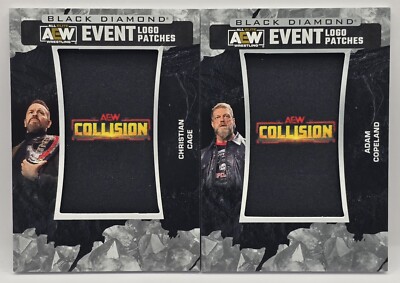 AEW 2024 Upper Deck Black Diamond EDGE & CHRISTIAN Collision Event Logo Patch