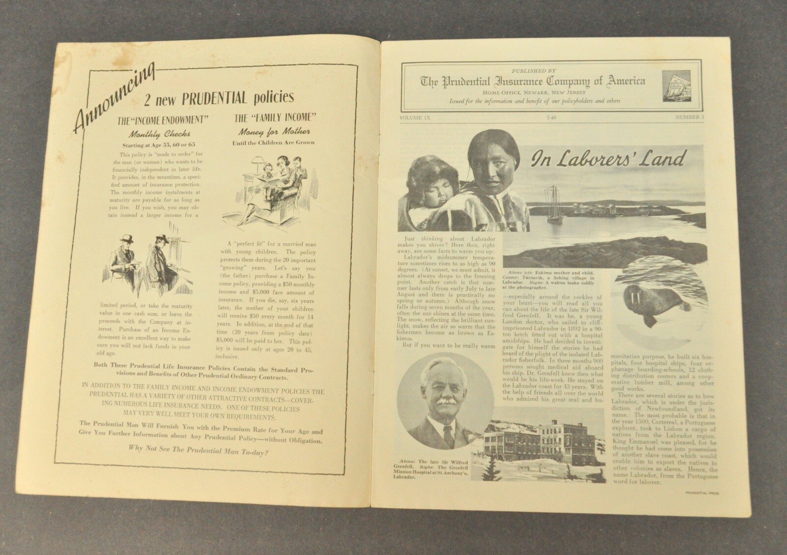 Vtg 1940 The Prudential Insurance Company Newsletter Magazine Prudential Press