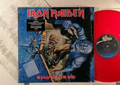IRON MAIDEN : NO PRAYER FOR DYING    -    1990 Lim. Ed."Blood Red" Vinyl USA LP