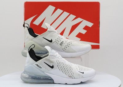 NIKE AIR MAX 270 WHITE BLACK MESH MENS 