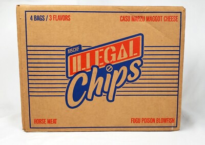  Illegal Chips  MSCHF DROP #61 4x (1 Bag Per Flavor + 1 Random) MINT