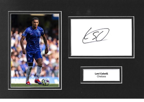 LEVI COLWILL Chelseaユニフォーム　選手支給品　サイン入り Levi Colwill Signed 12x8 Photo Display Chelsea Memorabilia