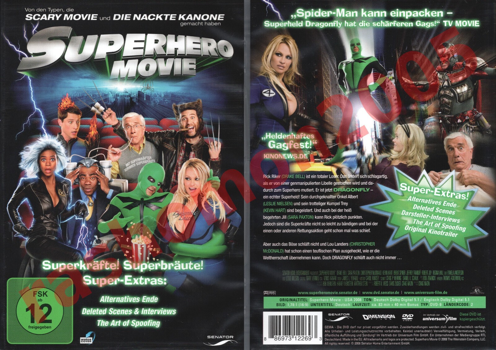 DVD SUPERHERO MOVIE (2008) Drake Bell Sara Paxton Leslie