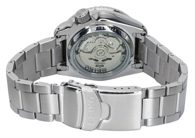 Pre-owned Seiko 5 Sports Skx Style Special Edition Silver Dial Srpk09k1 100m Mens Watch