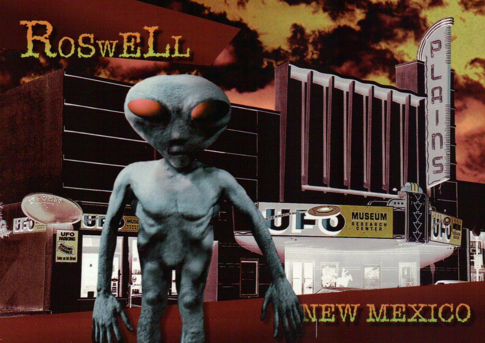 Roswell New Mexico, Alien Little Green / Gray Men, UFO