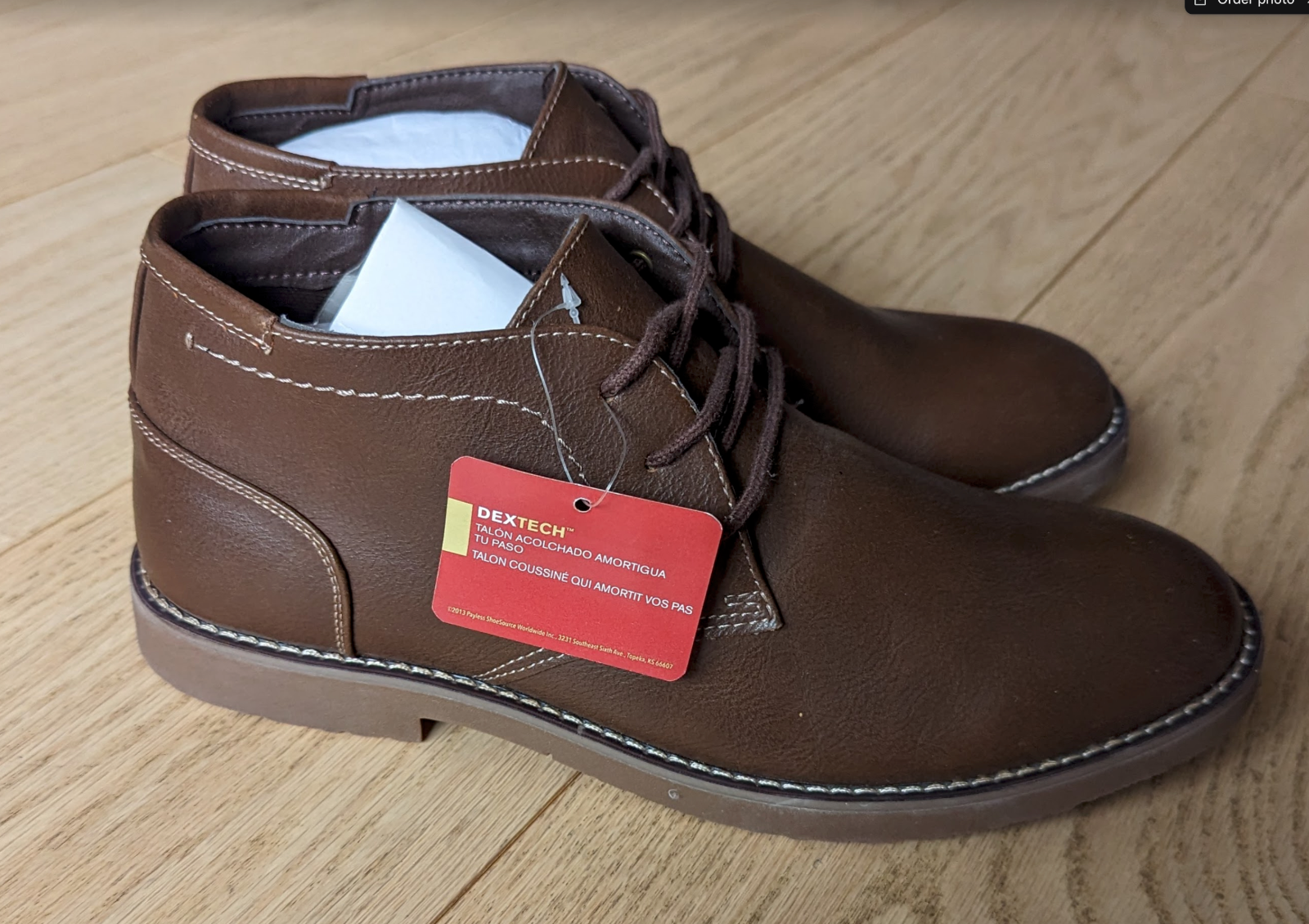 Mens Size 9.5 144844 Chukka Boots Brown