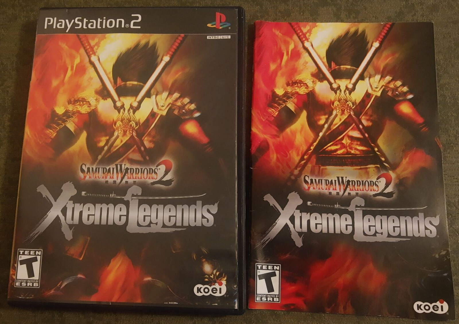 Samurai Warriors 2 : Xtreme - ORIGINAL GAME CASE/INSTRUCTIONS ONLY