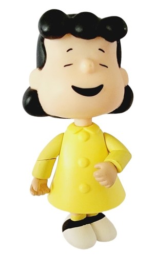 激レア 希少 PEANUTS Linus & Lucy アクションフィギュア Vintage 2002 Peanuts Lucy van Pelt 5” Hard Plastic Figure