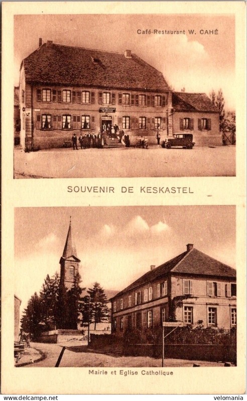 S16822 Cpa 67 Souvenir De Keskastel
