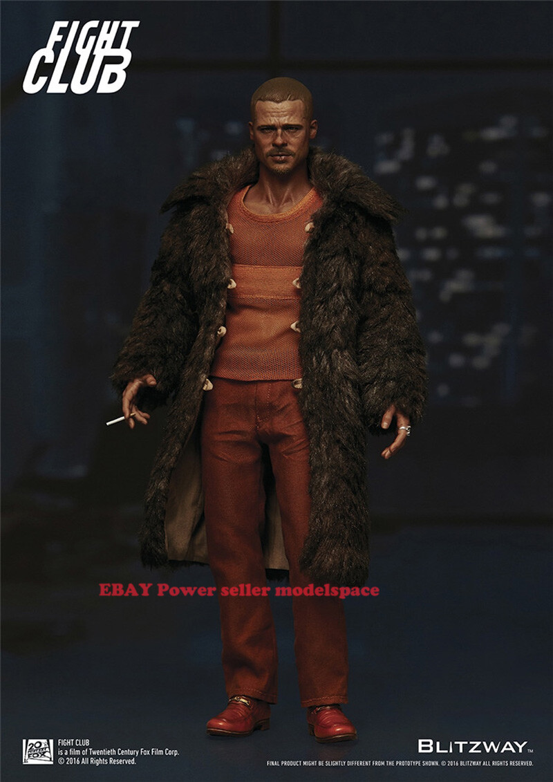 Blitzway fight club フィギュア　ファイトクラブ　1/6 Blitzway 1/6 Fight Club Taylor Brad Pitt Fur Coat Ver Action
