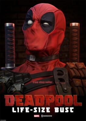 Sideshow Collectibles 400292 Marvel 1/1 Deadpool Life-Size Bust GK Model Statue