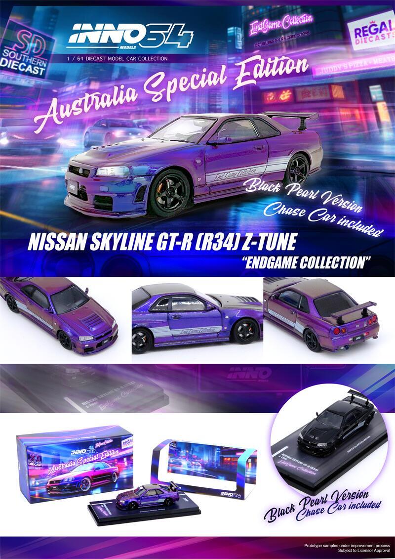 ミニカー INNO Models R34 GTT INNO Models(イノモデル) 1/64 Nissan スカイライン R34 GTT