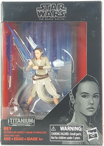 Star Wars The Black Series Titanium Series Rey Starkiller Base In Hand Toy New