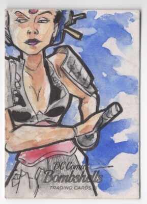 2019 Cryptozoic DC Comics Bombshells Series 3 Sketch Card Unknown Artist 1/1 (A)