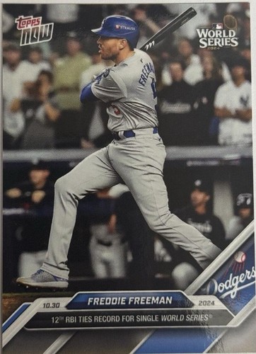 2024 Topps Now FREDDIE FREEMAN card #498 2,000th Career Hit