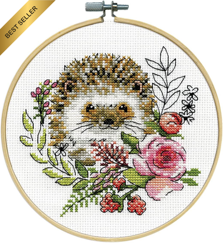 Janlynn Counted Cross Stitch Kit, Hedgehog