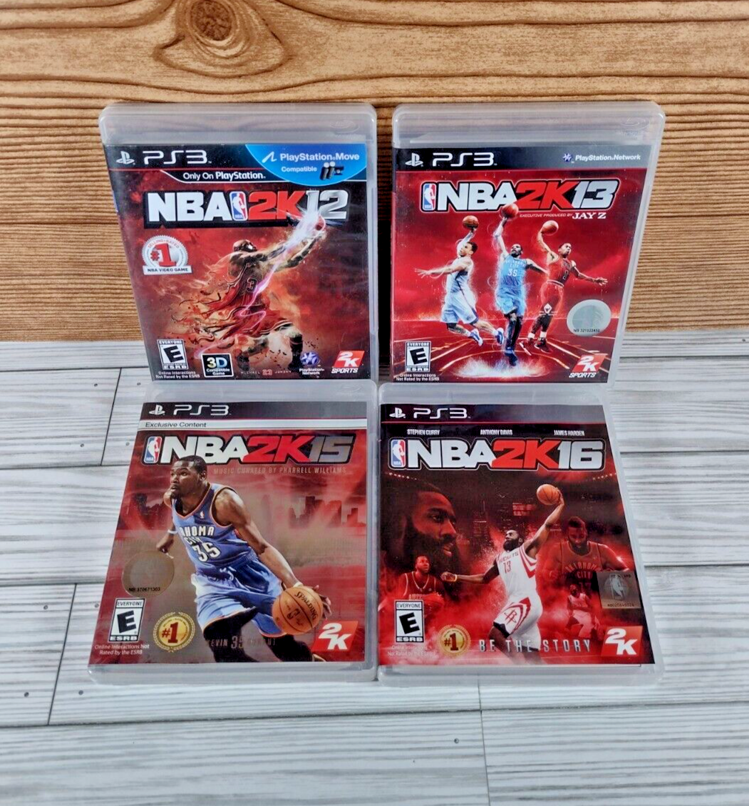 NBA 2K12 13 15 16- PlayStation 3 Lot Of 4 PS3 Sports Games