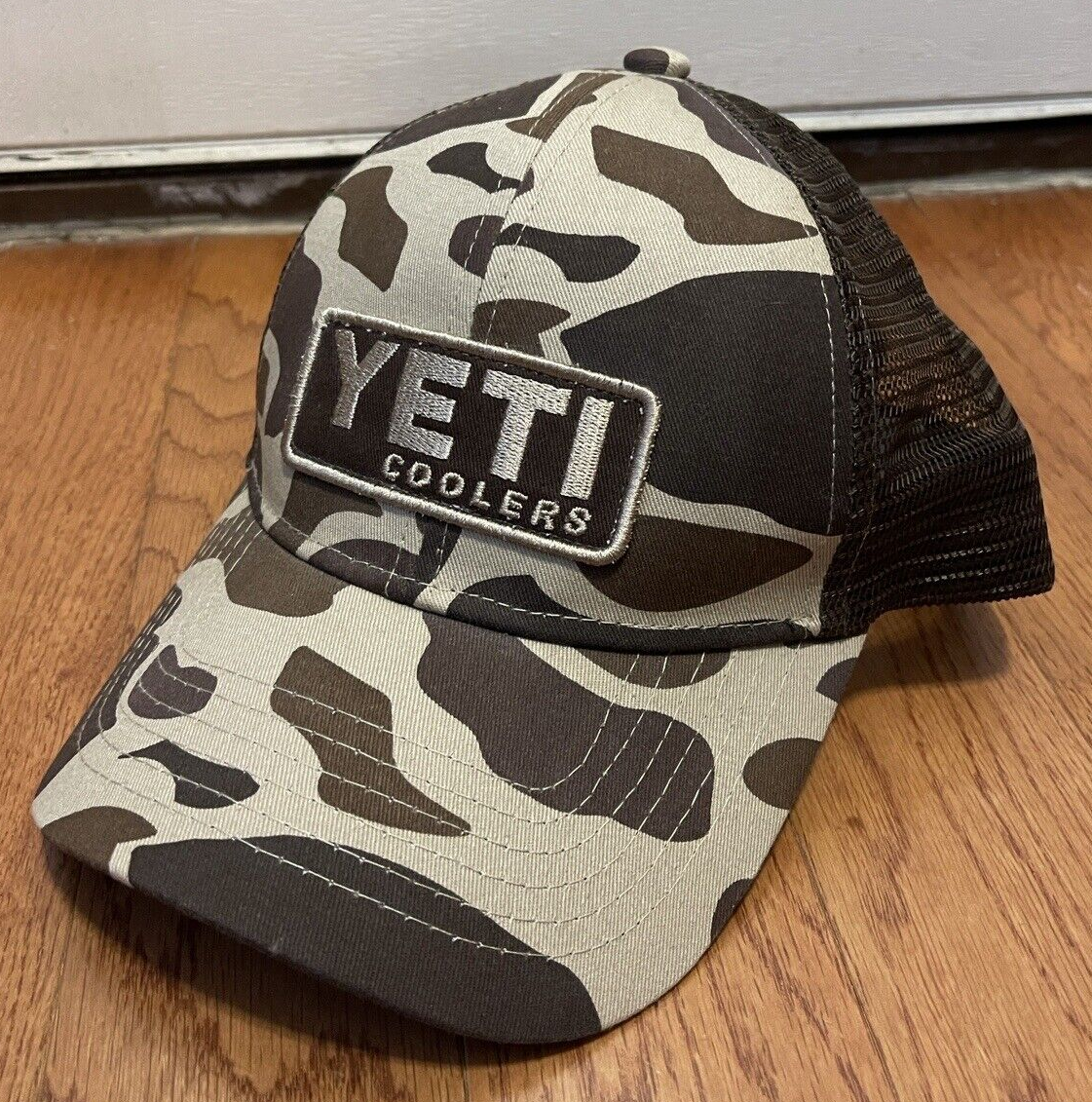 YETI Logo Full Camo Trucker Hat $ 25