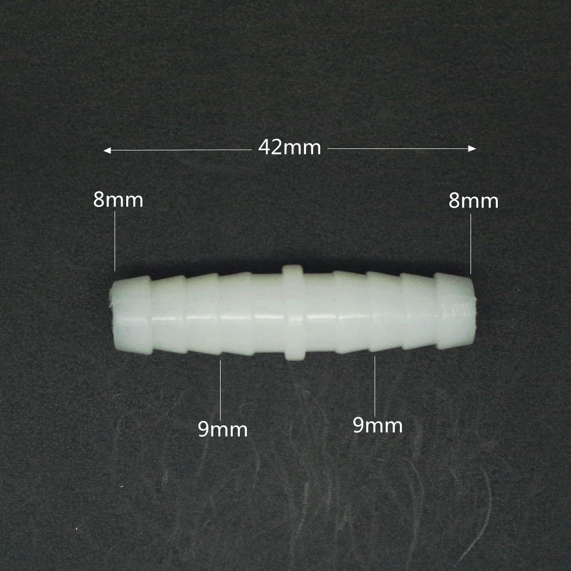 LOT10 8mm Straight Fish Tank Plastic pipe Aquariums Fitting Barbed