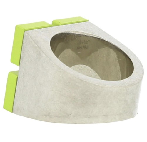 Pre-owned Off-white Arrow Play Ring In Silver Green Men's Size 9 1/4 (60) Retail: $395