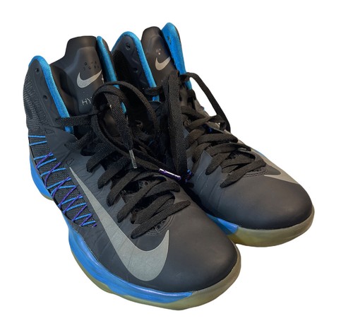 Nike Hyperdunk Lunarlon Blue Black Basketball Shoes Size 7.5